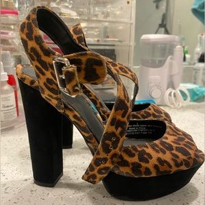 Leopard heels